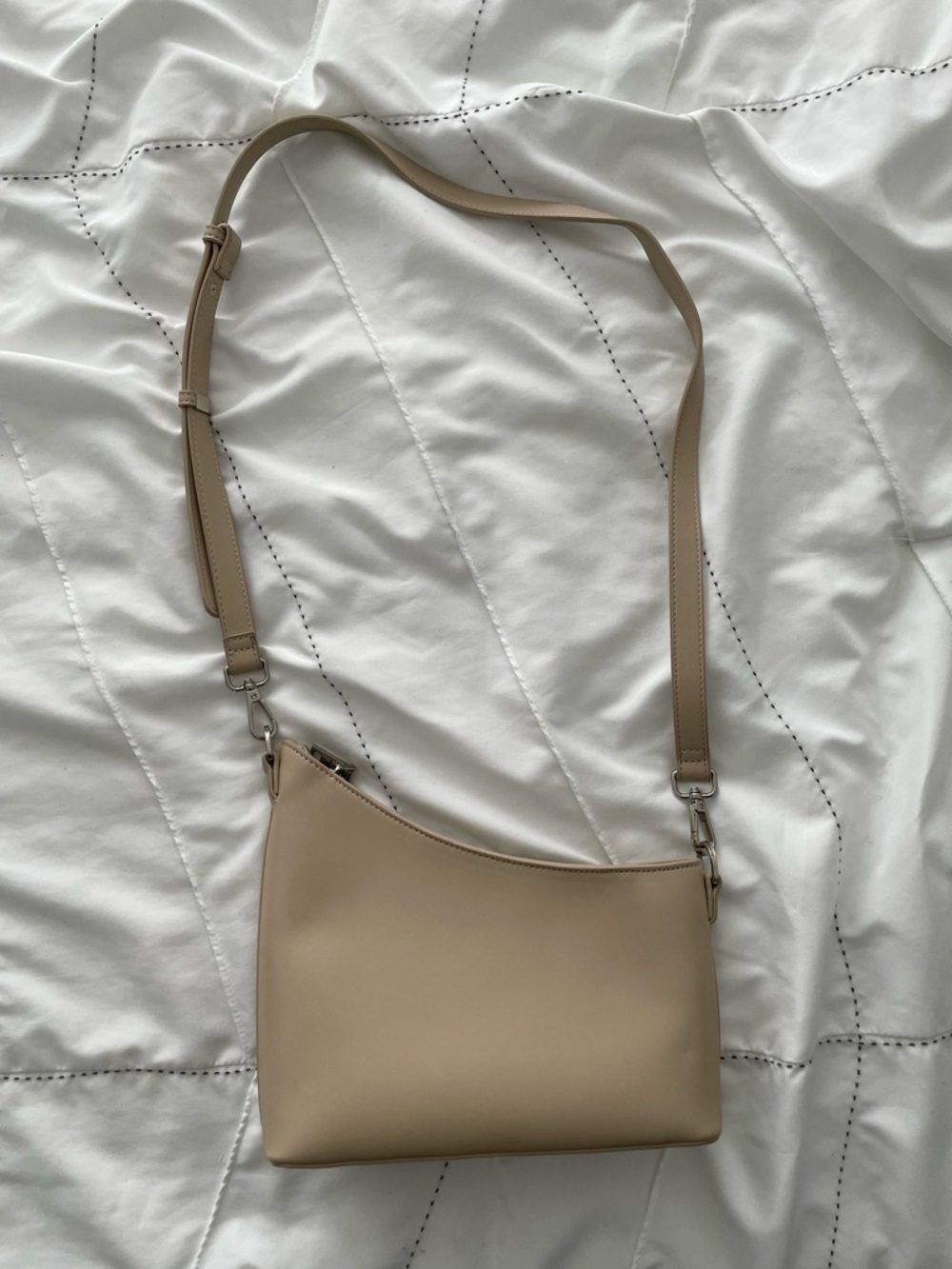 Beige Minimalist Crossbody Bag